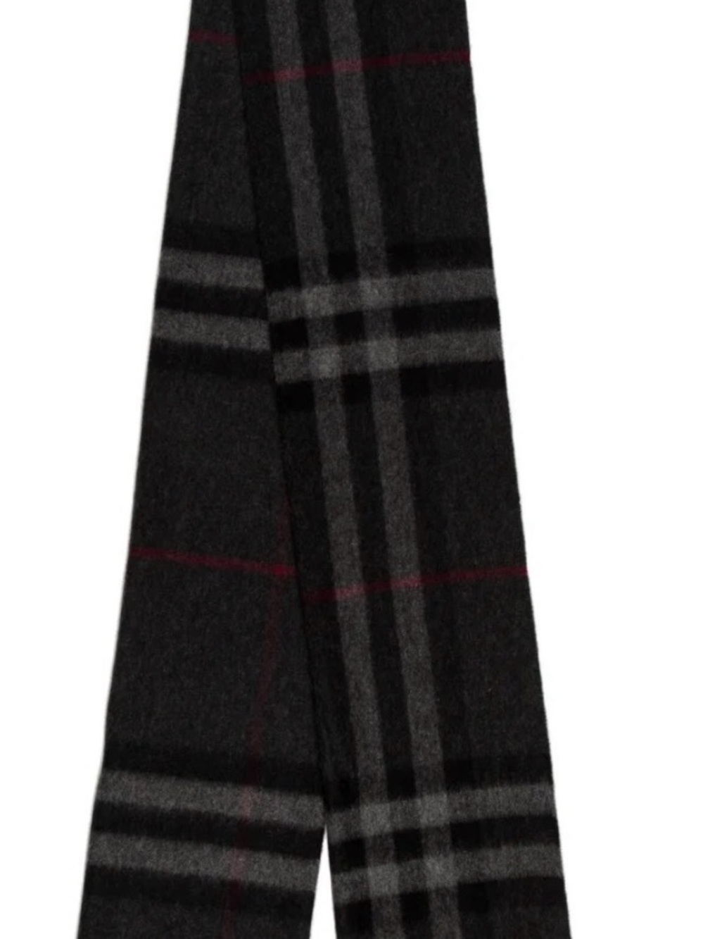 Authentic Black Burberry Cashmere Scarf
